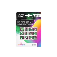 GALAXY SERIES - AURORA - D6 DICE SET 16 MM (12 PCS)